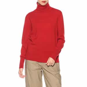 カシミヤタートルネックニットプルオーバー