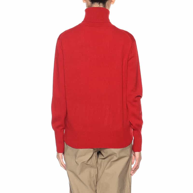 BARNEYS NEW YORK カシミヤタートルネックニットプルオーバー RED