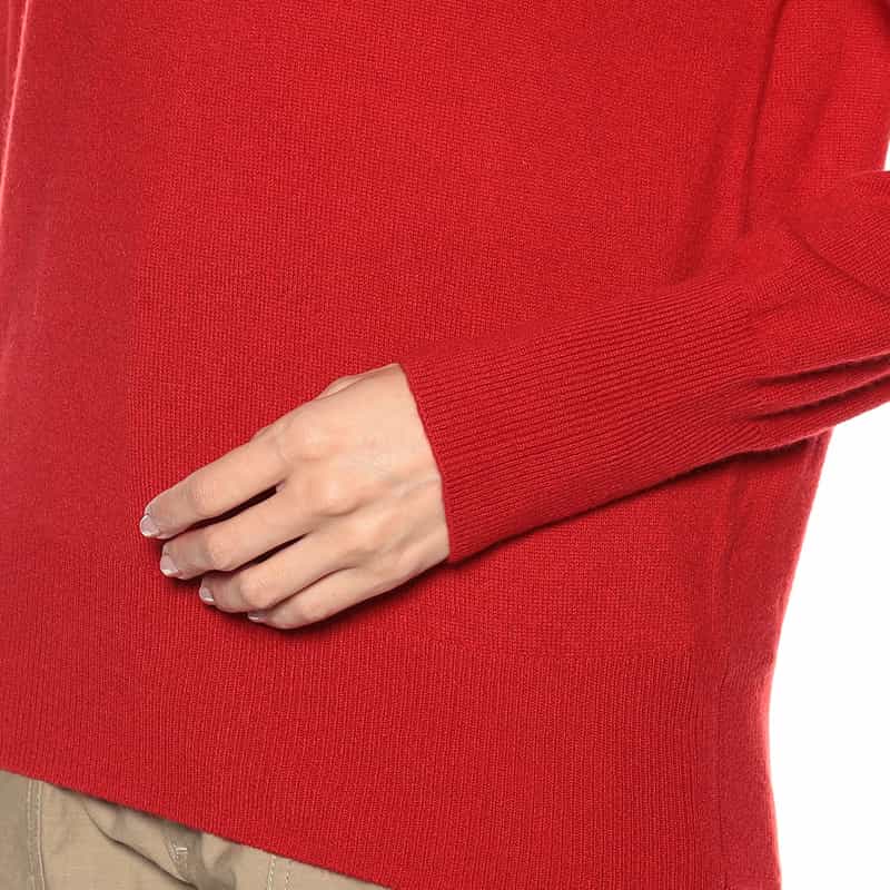 BARNEYS NEW YORK カシミヤタートルネックニットプルオーバー RED