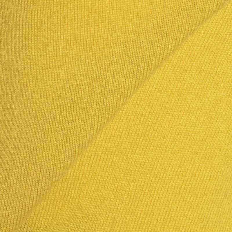 BARNEYS NEW YORK カシミヤクルーネックニットプルオーバー MUSTARD