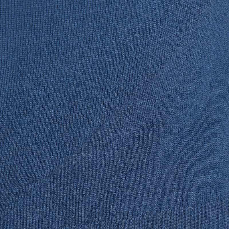 BARNEYS NEW YORK カシミヤクルーネックニットプルオーバー BLUE