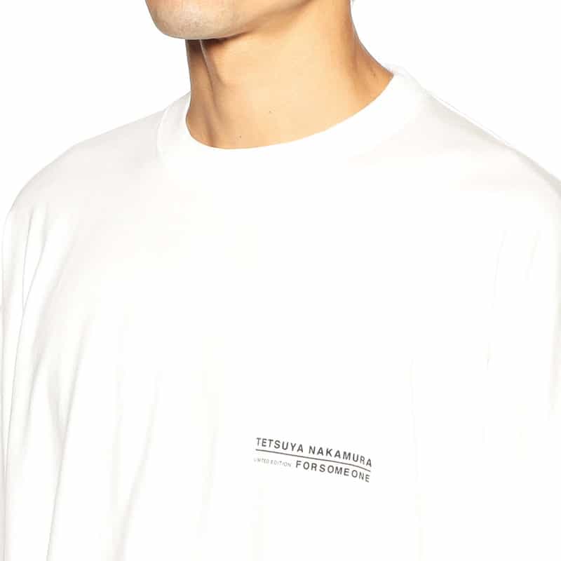FORSOMEONE バーニーズ　ニューヨーク限定レイヤードデザインロングスリーブTシャツ WHITE