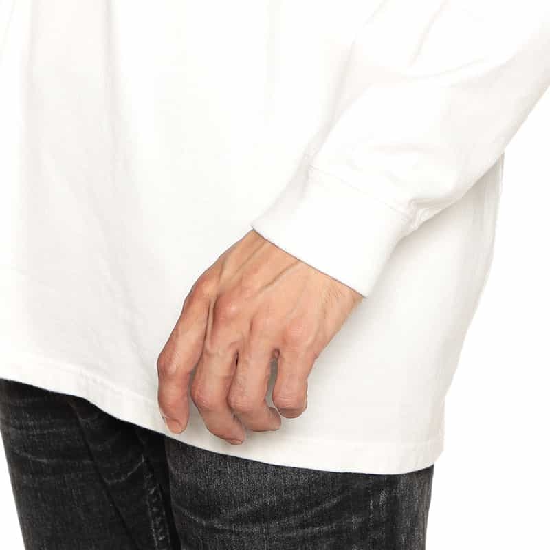 FORSOMEONE バーニーズ　ニューヨーク限定レイヤードデザインロングスリーブTシャツ WHITE