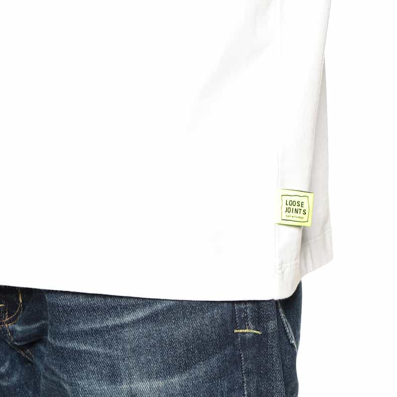 LOOSE JOINTS プリントロングスリーブTシャツ WHITE