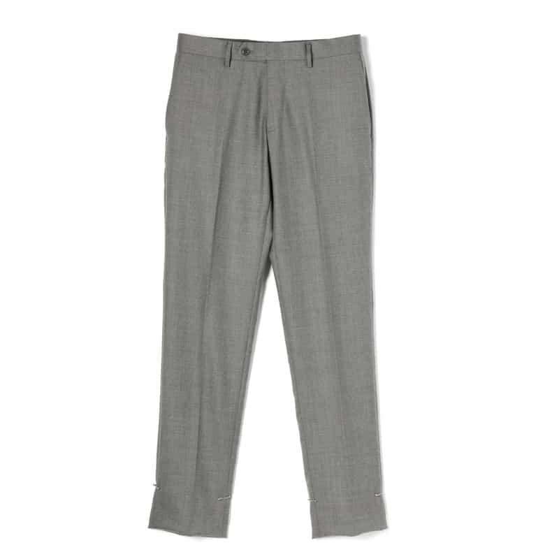 BARNEYS NEW YORK ウール素材ストレートパンツ LIGHT GRAY