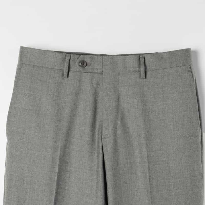 BARNEYS NEW YORK ウール素材ストレートパンツ LIGHT GRAY