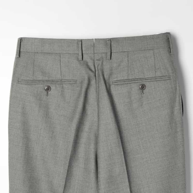 BARNEYS NEW YORK ウール素材ストレートパンツ LIGHT GRAY
