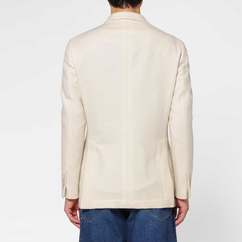 BARNEYS NEW YORK カシミヤ100％テーラードジャケット WHITE