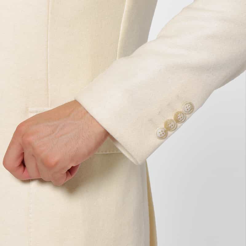 BARNEYS NEW YORK カシミヤ100％テーラードジャケット WHITE