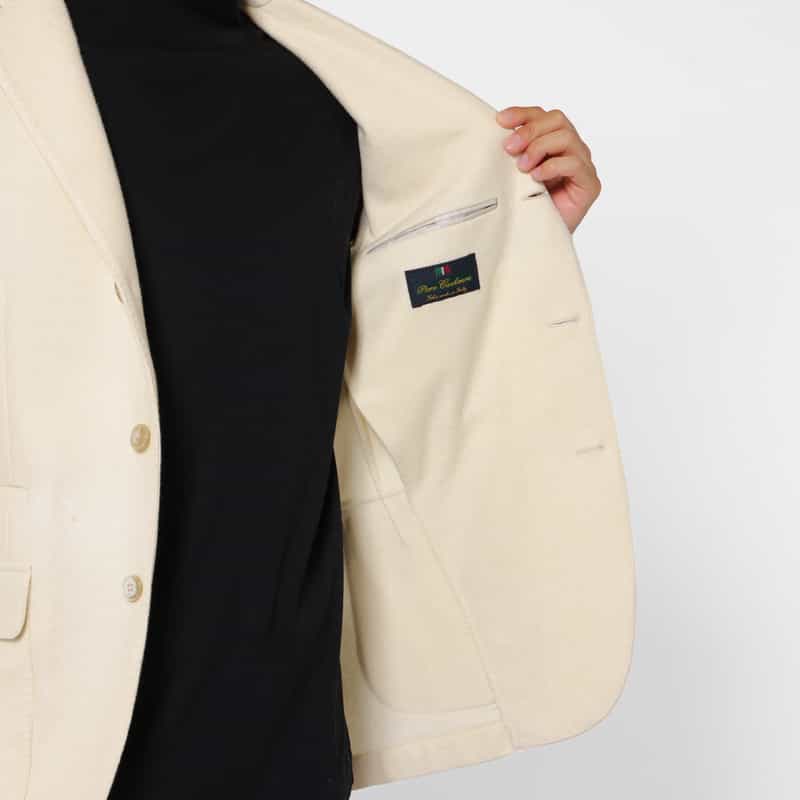 BARNEYS NEW YORK カシミヤ100％テーラードジャケット WHITE