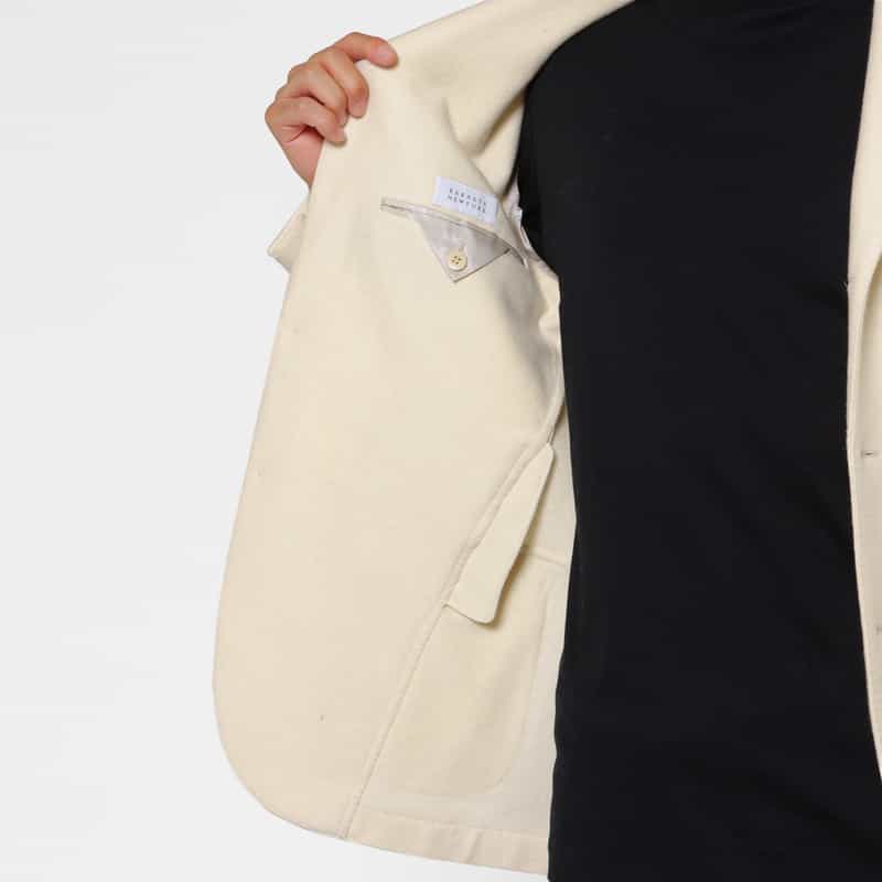 BARNEYS NEW YORK カシミヤ100％テーラードジャケット WHITE