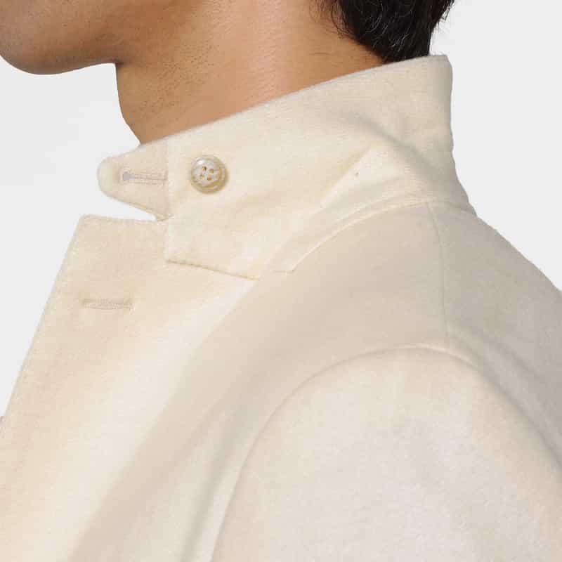 BARNEYS NEW YORK カシミヤ100％テーラードジャケット WHITE
