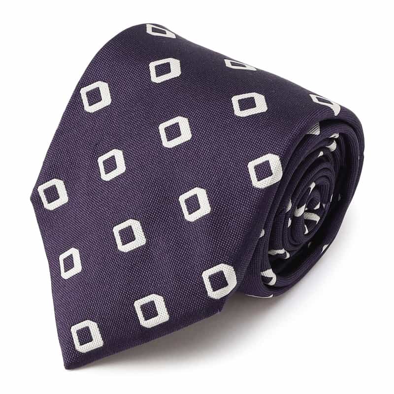 BREUER 小紋柄タイ PURPLE