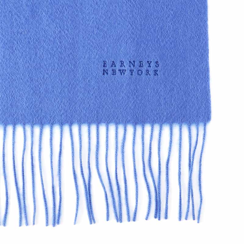 BARNEYS NEW YORK カシミヤスカーフ BLUE