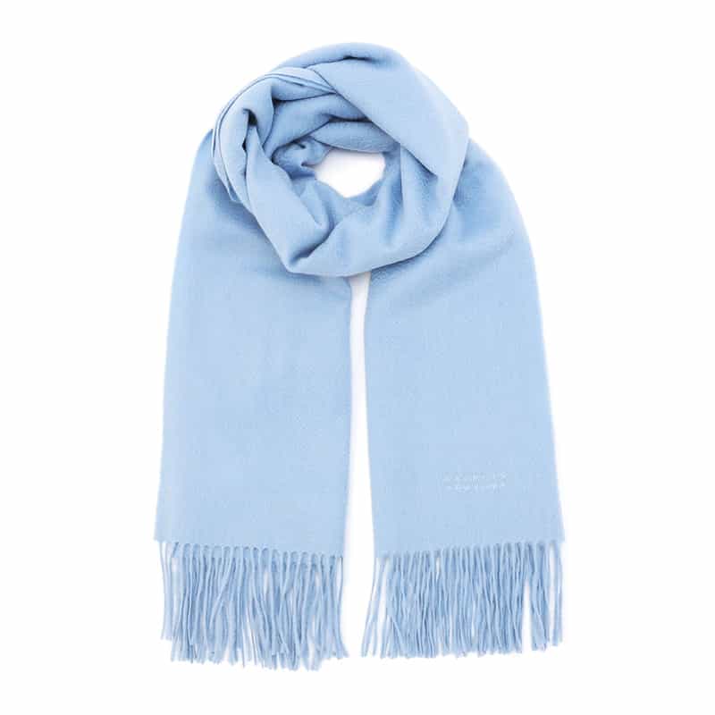 BARNEYS NEW YORK カシミヤスカーフ LIGHT BLUE