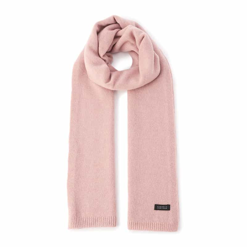 BARNEYS NEW YORK カシミヤニットスカーフ LIGHT PINK