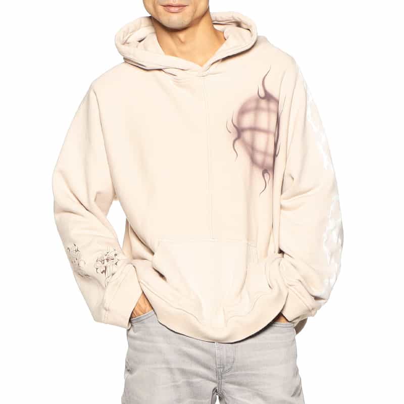 BABY BRUSH バーニーズ　ニューヨーク限定グラフィックスエットフーディ BEIGE