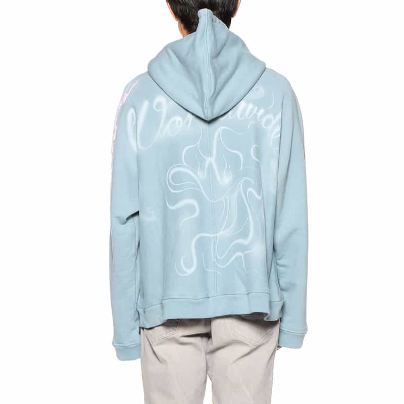 BABY BRUSH バーニーズ　ニューヨーク限定グラフィックスエットフーディ BLUE