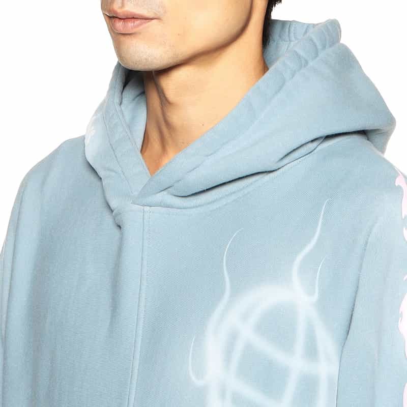 BABY BRUSH バーニーズ　ニューヨーク限定グラフィックスエットフーディ BLUE