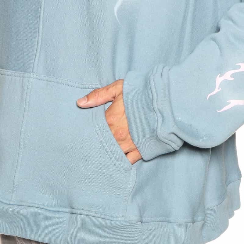 BABY BRUSH バーニーズ　ニューヨーク限定グラフィックスエットフーディ BLUE