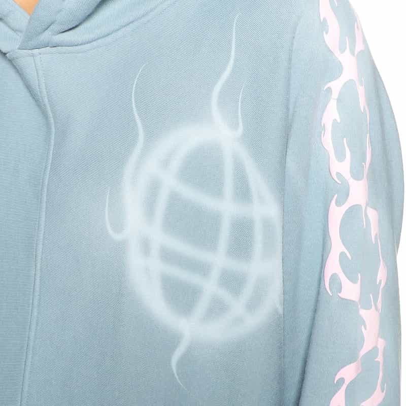 BABY BRUSH バーニーズ　ニューヨーク限定グラフィックスエットフーディ BLUE