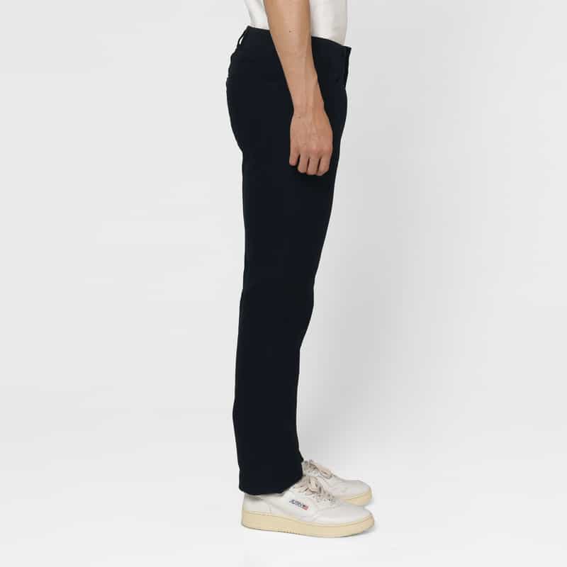 BARNEYS NEW YORK モールスキン生地ストレートパンツ NAVY