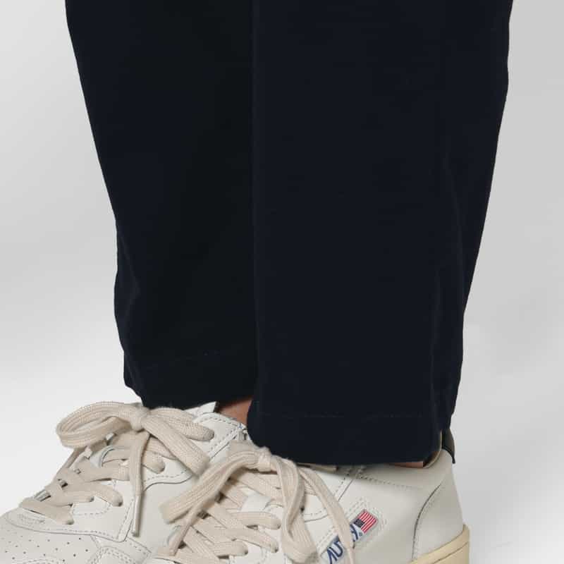 BARNEYS NEW YORK モールスキン生地ストレートパンツ NAVY