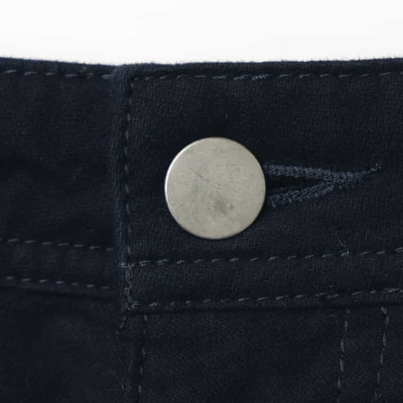 BARNEYS NEW YORK モールスキン生地ストレートパンツ NAVY