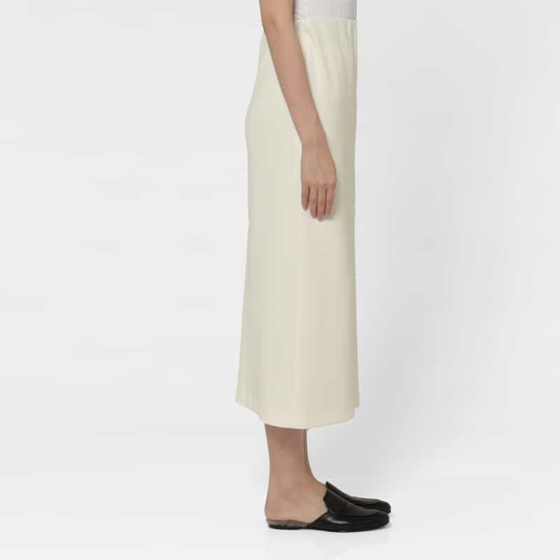 BARNEYS NEW YORK ウォッシャブル ロングタイトスカート OFF WHITE