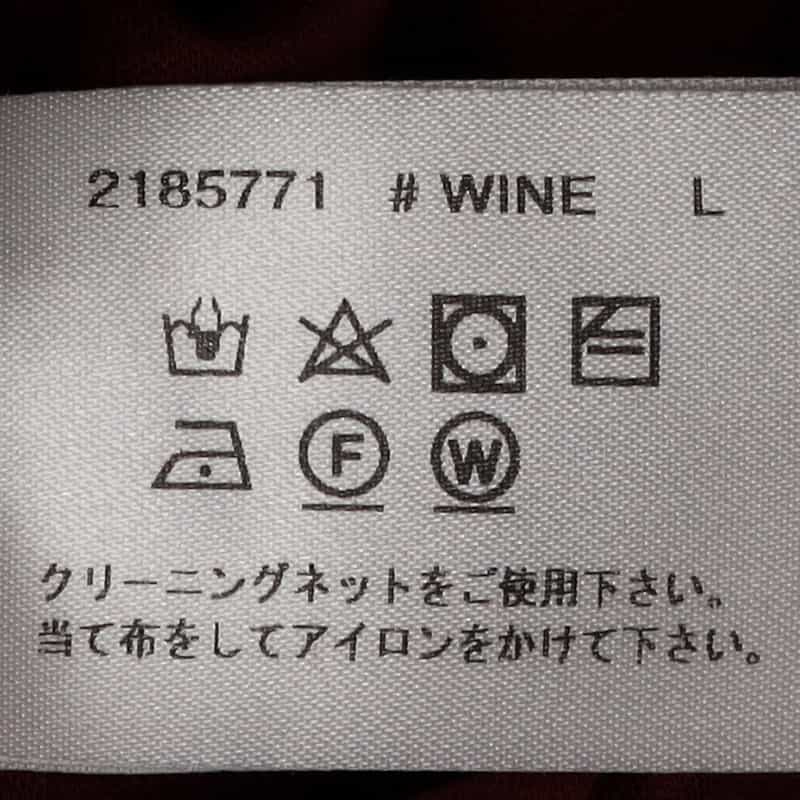 BARNEYS NEW YORK モックネックロングスリーブカットソー WINE