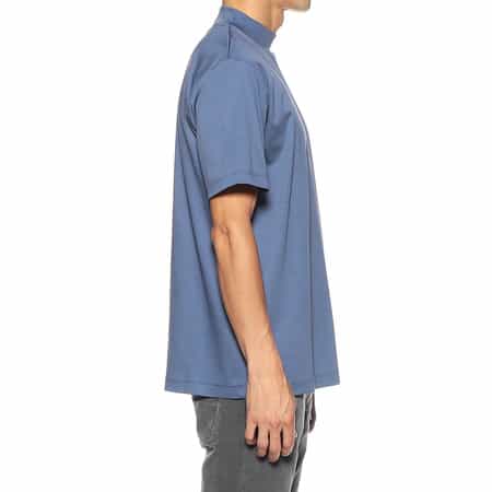 ハイネック tシャツ メンズ 白 モックネック カシミヤタッチ