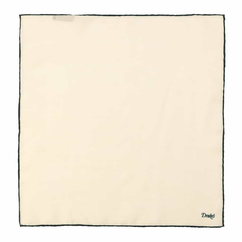 DRAKE'S ポケットチーフ GREEN