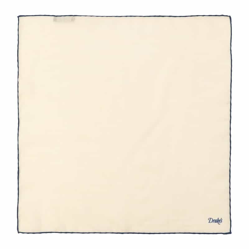 DRAKE'S ポケットチーフ BLUE