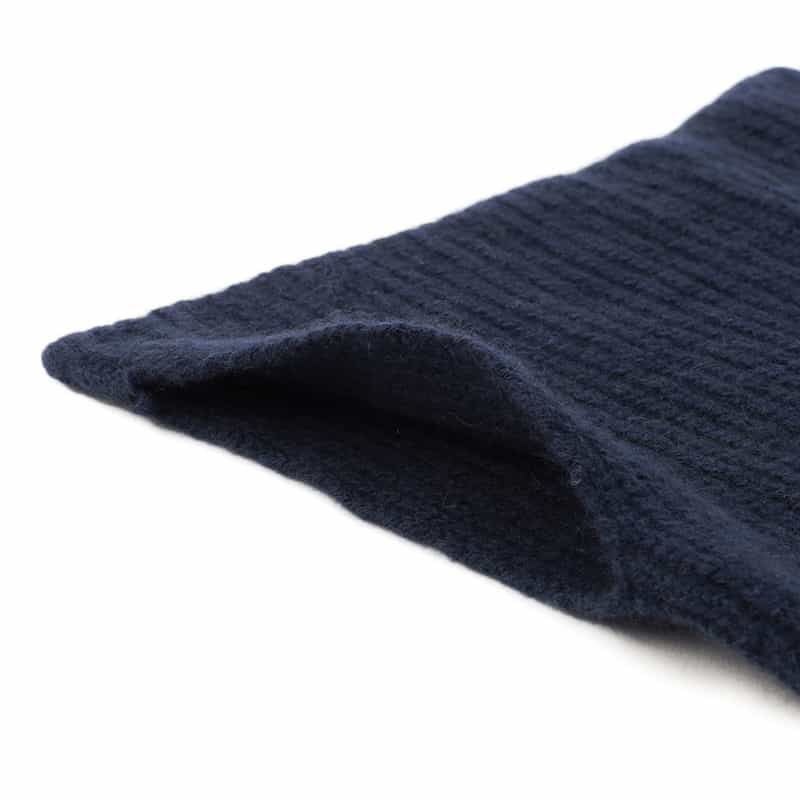 BARNEYS NEW YORK ラクーン混リブスヌード NAVY