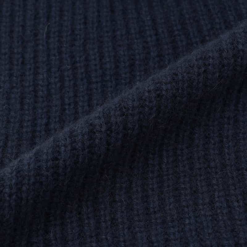 BARNEYS NEW YORK ラクーン混リブスヌード NAVY