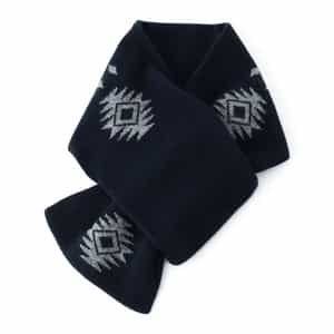 ネイティブ柄リブニットスヌード