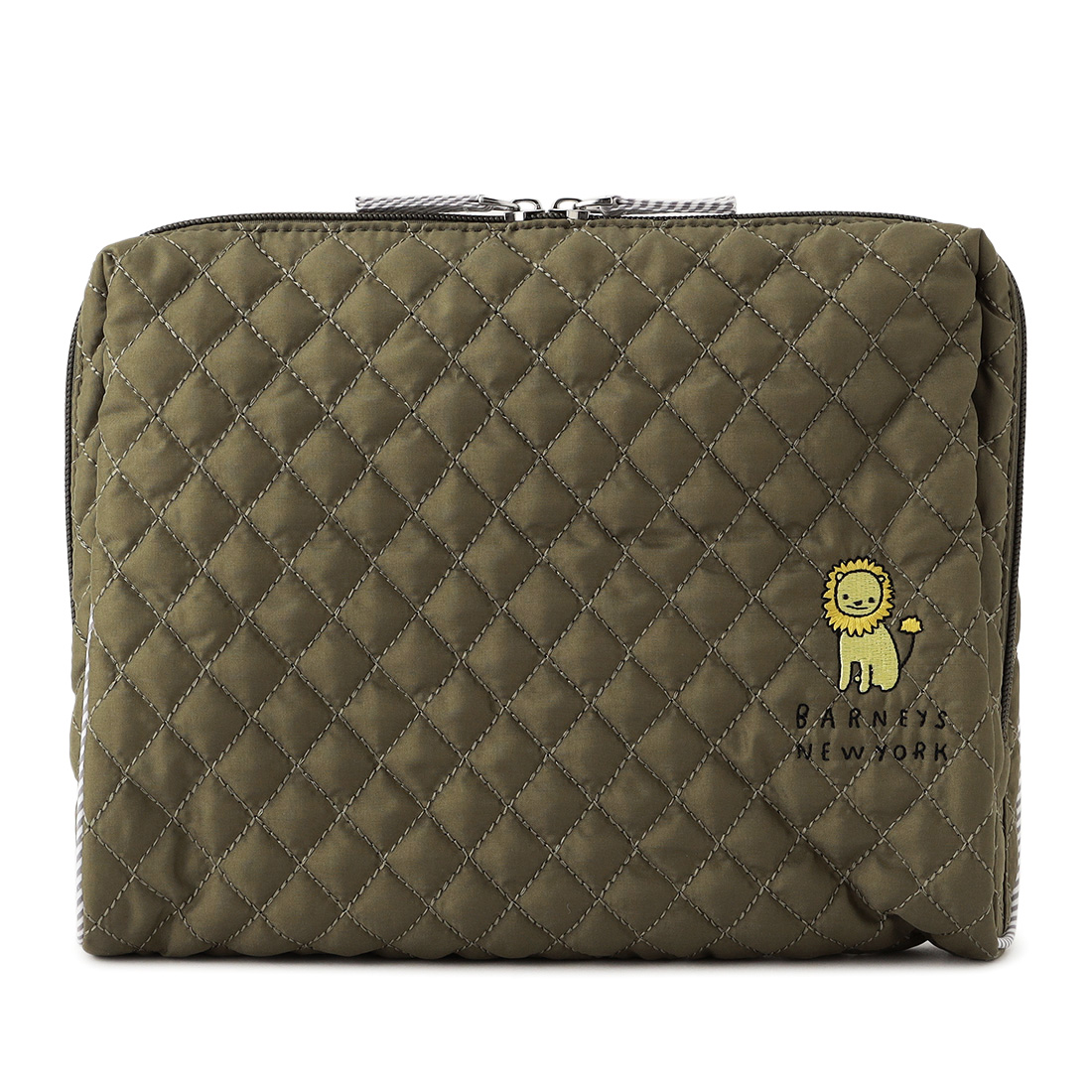 ライオンキルティングポーチ