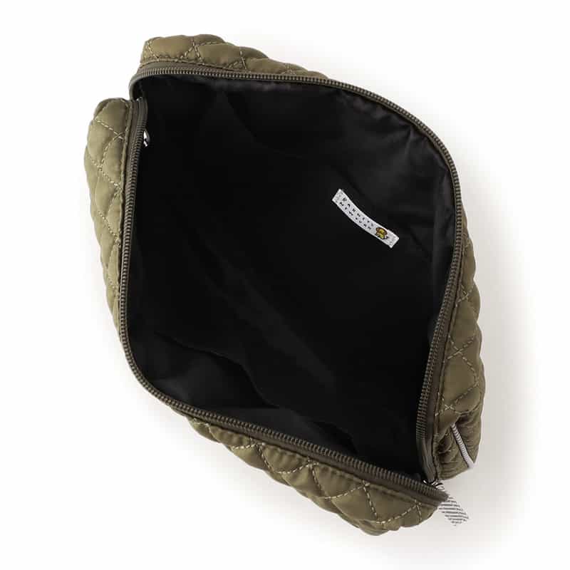 BARNEYS NEW YORK ライオンキルティングポーチ KHAKI