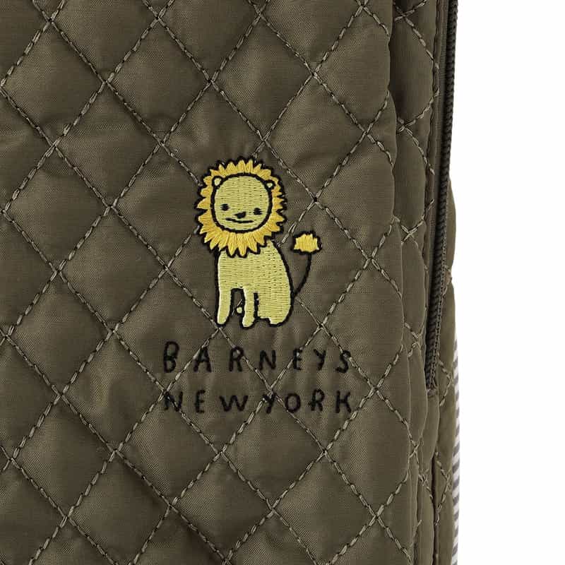 BARNEYS NEW YORK ライオンキルティングポーチ KHAKI