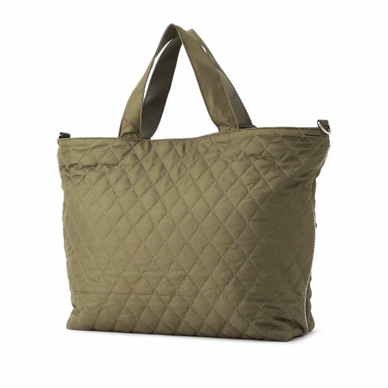 BARNEYS NEW YORK ライオンキルティングマザートートバッグ KHAKI