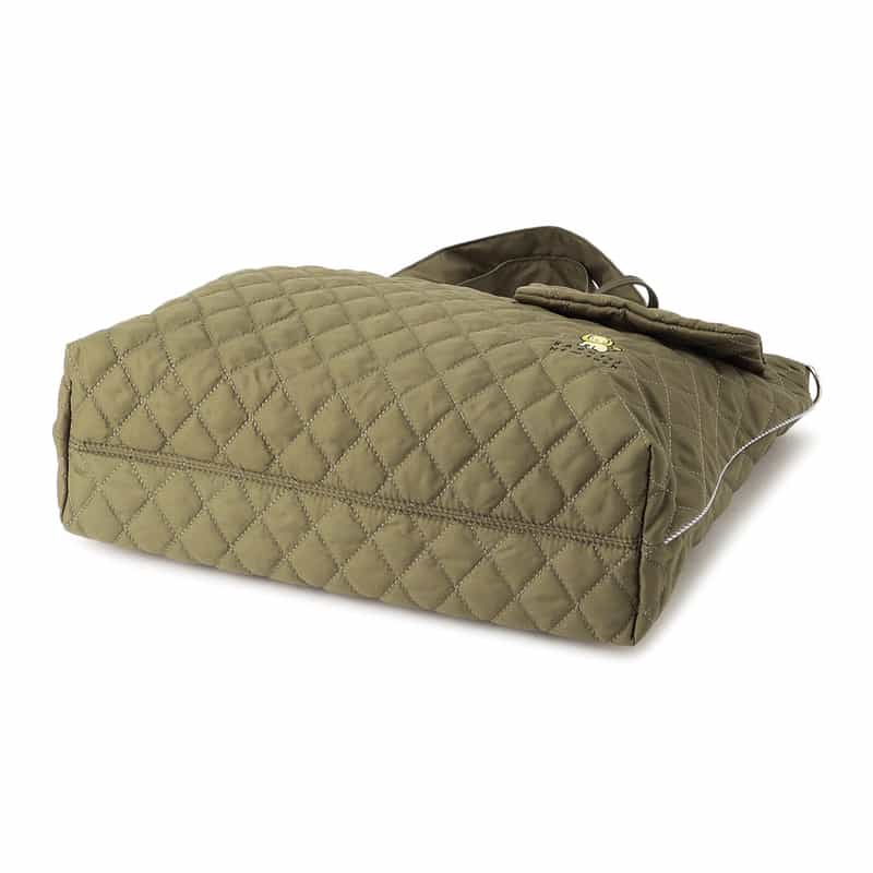 BARNEYS NEW YORK ライオンキルティングマザートートバッグ KHAKI