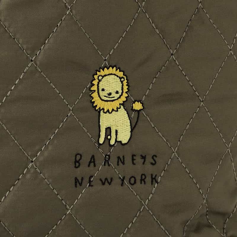 BARNEYS NEW YORK ライオンキルティングマザートートバッグ KHAKI