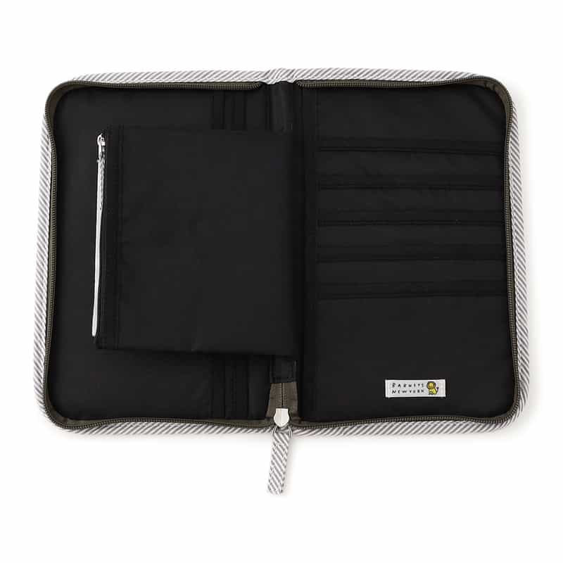 BARNEYS NEW YORK ライオンキルティング母子手帳ケース (L) KHAKI