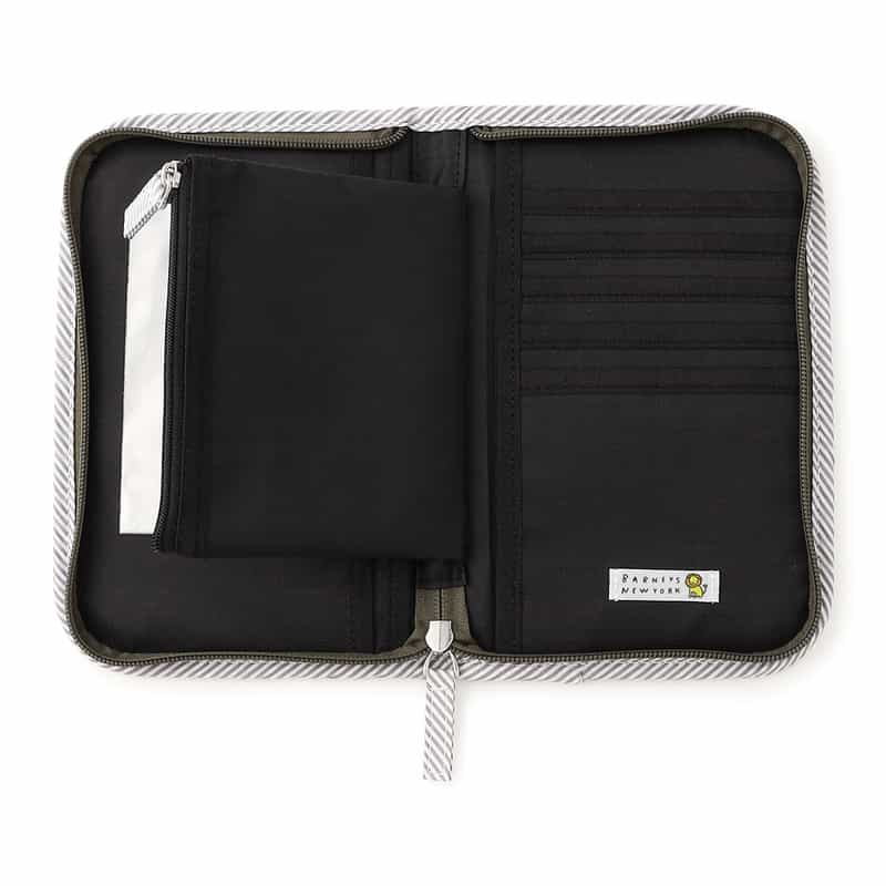 BARNEYS NEW YORK ライオンキルティング母子手帳ケース　（S） KHAKI