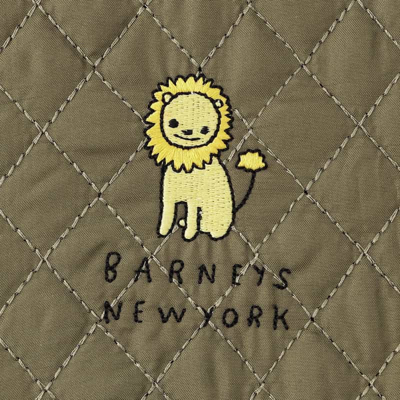 BARNEYS NEW YORK ライオンキルティング母子手帳ケース　（S） KHAKI