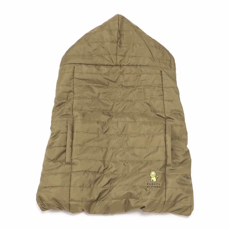 BARNEYS NEW YORK 抱っこひも用ライオンキルティングケープブランケット KHAKI
