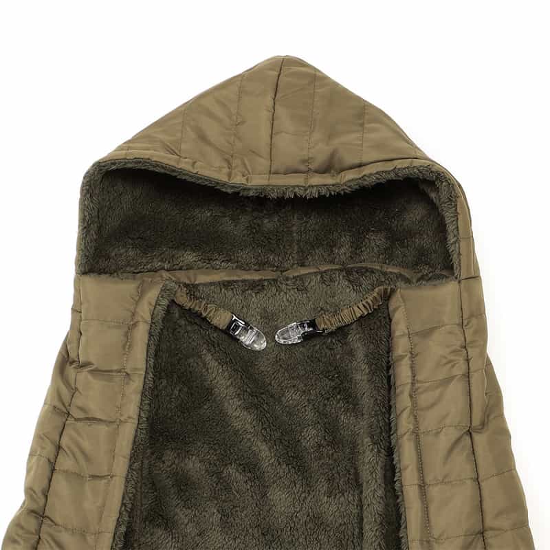 BARNEYS NEW YORK 抱っこひも用ライオンキルティングケープブランケット KHAKI