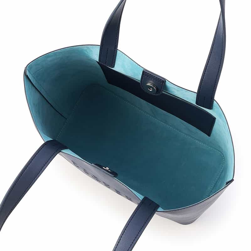 BARNEYS NEW YORK ロゴトートバッグ （Ｍ） NAVY