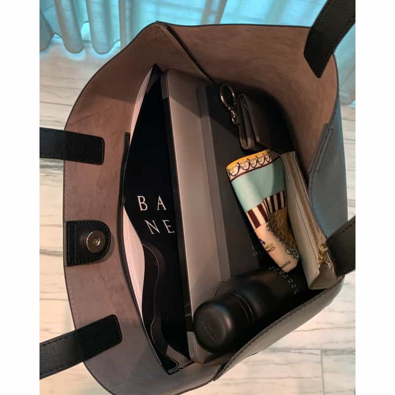 BARNEYS NEW YORK ロゴトートバッグ （Ｍ） BLACK