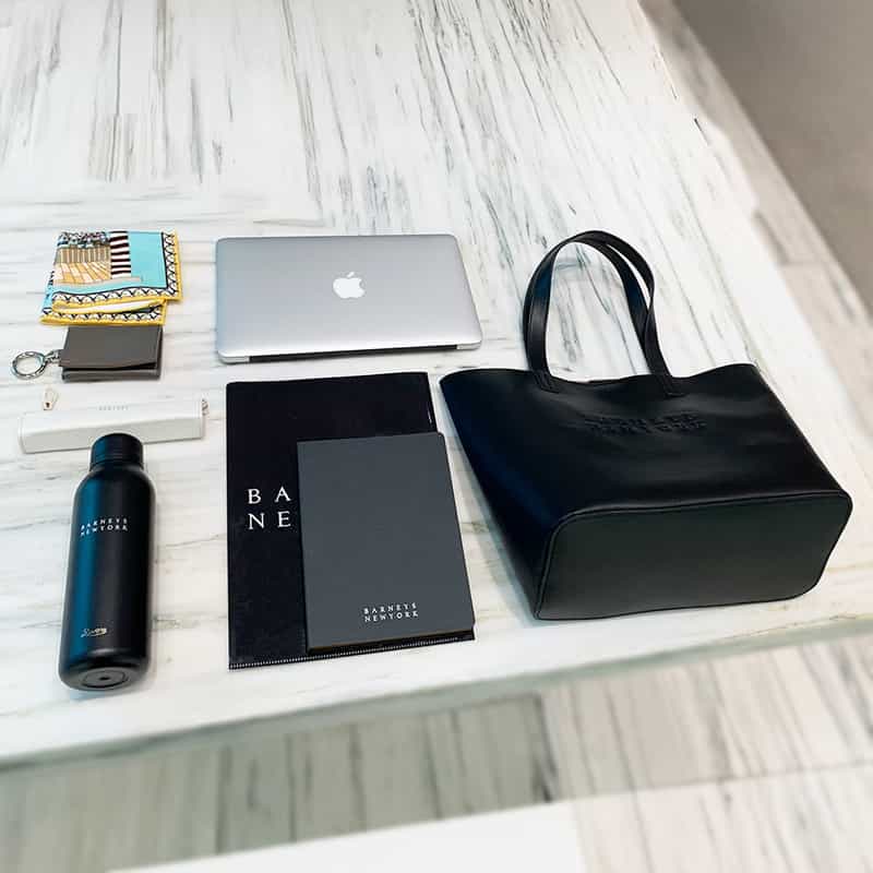 BARNEYS NEW YORK ロゴトートバッグ （Ｍ） BLACK